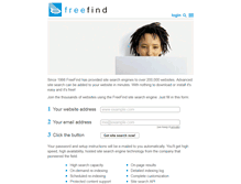 Tablet Screenshot of freefind.com